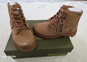 NEW Palladium Women's SZ/5M Pallabrousse Canvas Boots Cinnamon NIB - Picture 1 of 10