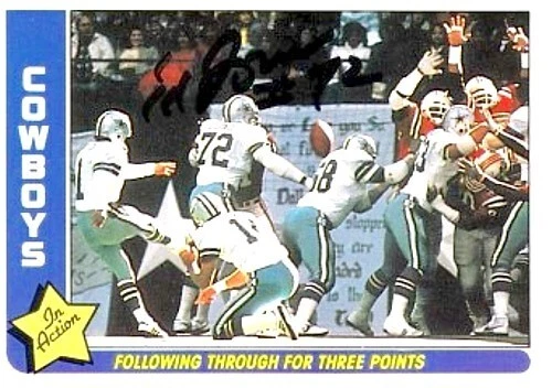 Ed (Too Tall) Jones autographed signed autograph Dallas Cowboys 1985 Fleer card - Image 1 of 1