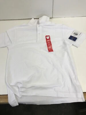 Polo de manga corta Arrow para niños talla grande 12-14 "ropa escolar aprobada", blanco Foto 1 de 4