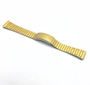 Seiko NOS Vintage B1345G Gold Tone Stainless Steel 20mm Watch Bracelet - Picture 1 of 6