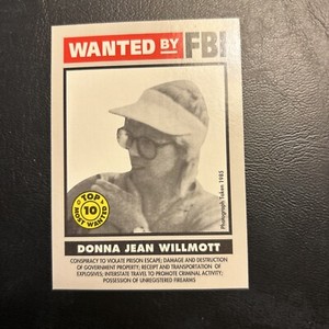 Jb2 1993 wanted By The Fbi #4 donna Jean Wilmont Top 10 Most Wanted