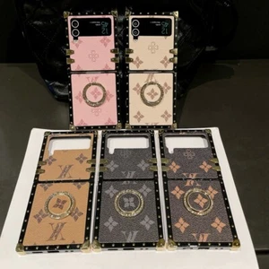 For Samsung Galaxy Flip 5 Flip 4 Flip 3 Retro Leather Shockproof Case - Picture 1 of 16