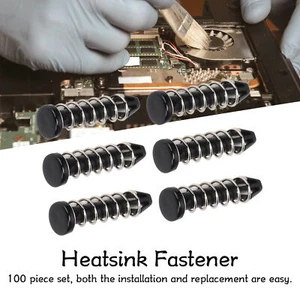 Kühler-Montagestift 100 Stück Kühlkörper-Montagestift CPU Montageclips - Afbeelding 1 van 12