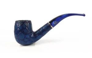 PIPA SAVINELLI ALLIGATOR BLU 606 KS 9mm BILLIARD CURVA MADE IN ITALY - Picture 1 of 3