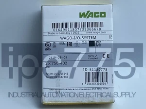 1PCS New WAGO 750-402 Input Module Fast ship with warranty - Picture 1 of 9