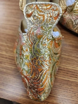 Vintage 1960's Peachtree Style Brocade Flats - Image 1 of 4