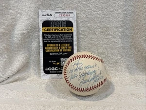 1 of 1 Tom Seaver AUTOGRAPHED Baseball, New York Mets, Jim Kaat, JSA-BEAUTIFUL!! - Picture 1 of 5