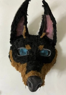 Augen-Maske Hund *Dobermann* handmade** - Bild 1 von 3