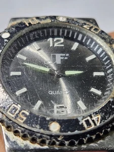 Vintage JF Jean Fendi Quartz Taucheruhr 100M Edelstahl - Bild 1 von 24