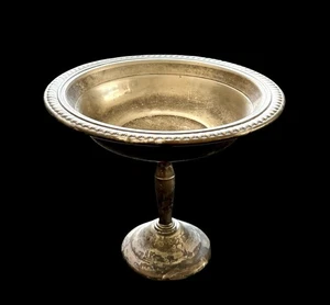 Vintage WM Rogers Dish Bowl 5.5” Silverplate Open Compote Pedestal Ornate Edges - Picture 1 of 9