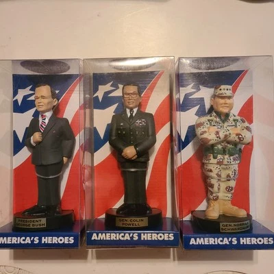 1992 AMERICA'S HEROES Limited Edition Operation We Care Bush Powell Schwarzkopf - Image 1 of 4