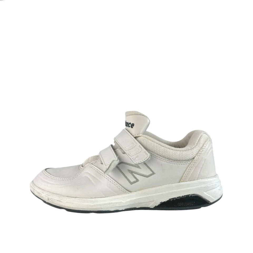 Zapatillas bajas New Balance 813 para mujer de cuero blanco con gancho y bucle talla 6 Foto 1 de 4
