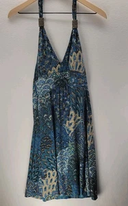 Shoreline Neckholder Kleid Damen L / XL ärmellos Strand fließend Sommerkleid - Bild 1 von 11