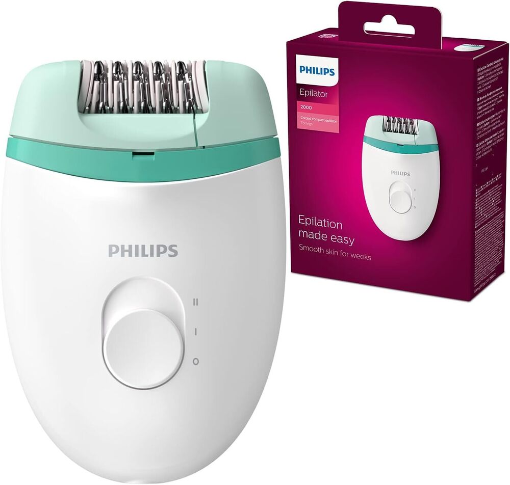 Philips Satinelle Essential Corded Compact Epilator - BRE224/00 -- FREE SHIPPING