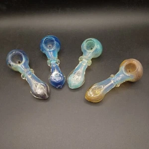 4" CRYSTAL RING handmade Tobacco Smoking Glass Pipe bowl THICK Glass pipes - Picture 1 of 7