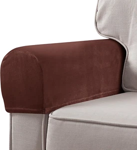 Couch Arm Covers: Stretch Armrest Covers Arm Covers for Chairs Couch Sofa Armcha - Picture 1 of 9
