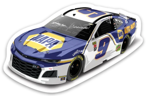 Chase Elliot NASCAR NAPA Auto Parts Chevrolet Camaro #9 Type Die-cut MAGNET Cover