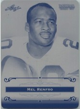 2012 Leaf MEL RENFRO National Exclusive Promo Printing Press Plate 1/1