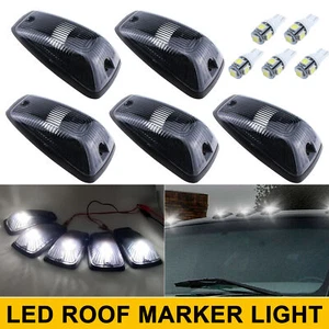 For 1988-2002 Chevy GMC CK 1500-3500 Smoked Cab Roof Marker Light White 5050 LED - Imagen 1 de 12