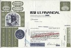 U.S. Financial (USF), California, 1973 (3 Shares)