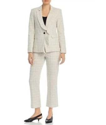 Chaqueta Blazer Joie Villette a Cuadros con Volantes Nueva con Etiquetas en Porcelana a Cuadros Talla 6 $398.00 Foto 1 de 4