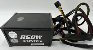 COOLER MASTER 850W SILENT PRO 850 WATT POWER SUPPLY RS-850-AMBA-J3 (mcG79) - Picture 1 of 5