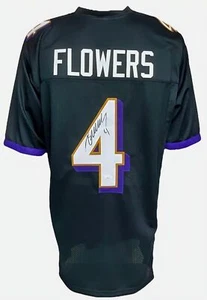 Baltimore Ravens Zay Flowers Autographed Pro Style Black Jersey JSA Authentic... - Picture 1 of 1