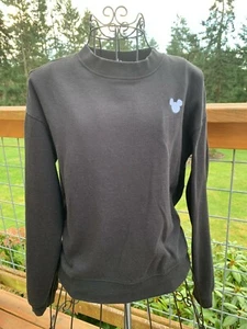 Divided H&M Black Long Sleeve Sweatshirt Mickey Mouse Logo size XS - Picture 1 of 9