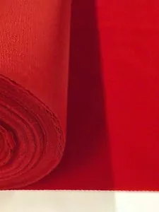 Velvet UPHOLSTERY Poker Table Nylon Plush BRIGHT RED Fabric 60" wide BY THE YARD - Picture 1 of 1