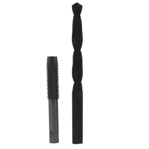 1/4" NPT Pipe Tap & 7/16" Drill Bit Set Carbon & HSS Steel 2-Piece - Picture 1 of 5