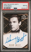 2002 Rittenhouse The Outer Limits Adam West On Card Autograph PSA 8