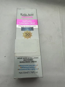 Kojic Acid Collagen SPF 50 Sunscreen Moisturizing Smoothing Whitening Sunblock - Picture 1 of 3