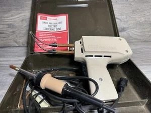 Sears Craftsman Single & Dual Heat Soldering Guns With Case & Manual Vintage - Picture 1 of 8