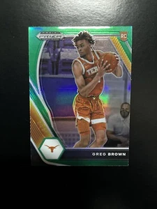 2021-22 Panini Prizm Draft Picks - Green Prizm #27 Greg Brown III (RC) - Picture 1 of 1