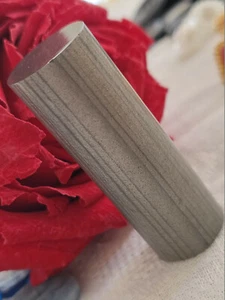 Énorme bouton ancien cylindrique gris veiné pied laiton 4,5 cm ref 580 - Picture 1 of 6