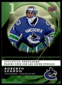 2008-09 McDonald's Upper Deck Superstar Spotlight Roberto Luongo #9 R9