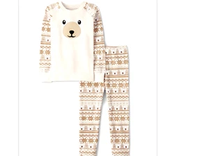 GYMBOREE UNISEX POLAR BEAR THERMAL PAJAMAS Mandy Moore size 6 NWT - Picture 1 of 1