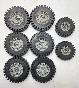 Lego Wheels and Tires, 4266 4267 20x30, 3739 3740 23x43, LOT OF EIGHT - Picture 1 of 4