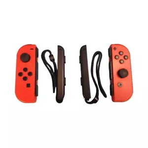 Genuine Nintendo Switch Mario Red Edition Joy-Con Controllers Black Strap (UD) - Picture 1 of 3