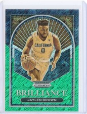 2023-24 Panini Prizm Draft Brilliance JAYLEN BROWN Celtics Green Shimmer 2/3