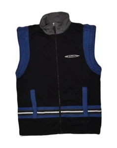 LOTTO Mens Sleeveless Tracksuit Top Jacket Small Black Colourblock AC05 - Picture 1 of 3