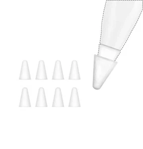 8 embouts de stylet pour Apple Pencil 1ère 2ème génération couvre-plumes anti-rayures transparents - Photo 1/1