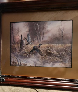 Signed Anton Znaniecki Canada Geese Wood Framed Print & Signed limited edition - Picture 1 of 15