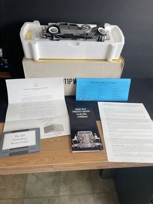 Duesenberg SJ 20 1933 gran sedán Franklin como nuevo 1:24 con caja certificado de autenticidad etiqueta y papeles GC  Foto 1 de 4