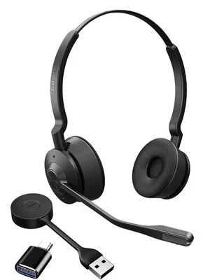Jabra Engage 55 UC Stereo Headset - USB-A inkl. USB-C Adapter - 9559-410-192 - Bild 1 von 4