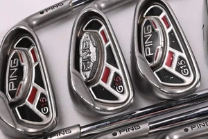 Ping G15 Irons / 4-PW+SW+LW / Black Dot / Regular Flex Ping AWT Shafts - Picture 1 of 7