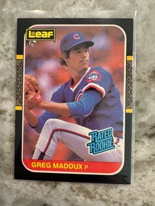 Greg Maddux 1987 Leaf Donruss Rated Rookie RC #36 Chicago Cubs Atlanta Braves - Picture 1 of 4