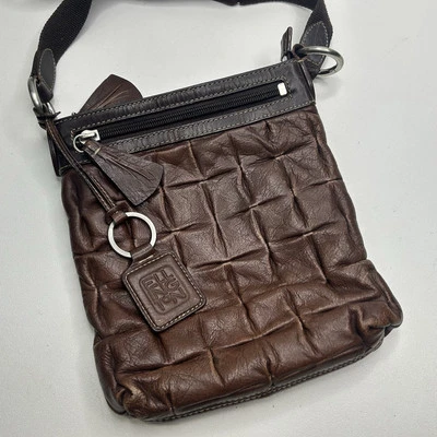 Linda bolsa tiracolo de couro vintage LELLINGTON (Sundance), marrom - Imagem 1 de 4