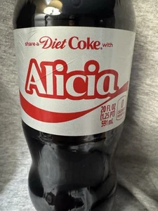 Condividi una Coca-Cola con Alicia 2025 Regalo Personalizzato Bottiglia Coca~Cola 20oz Dieta - Foto 1 di 2