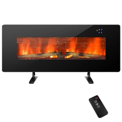 42" Electric Fireplace Wall Mounted & Freestanding Heater Remote Control 1500W - Image 1 of 4